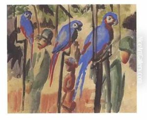 At the parrots
