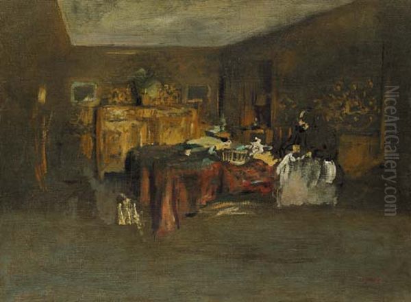 Madame Vuillard cousant - view 1
