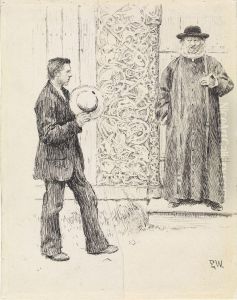 "Do you think anyone would pay all that for an executed Sinner?" asked the Parson by Erik Werenskiold