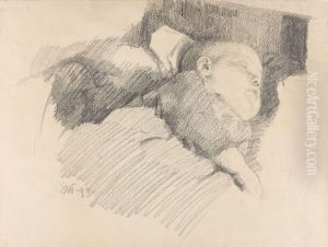 Sleeping Child by Erik Werenskiold