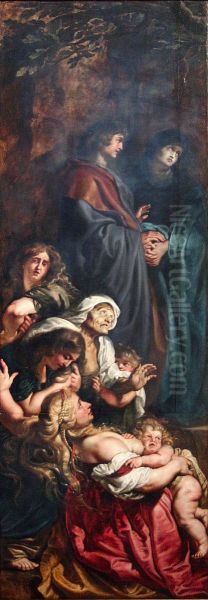 The Raising of the Cross, Left Panel - view 1