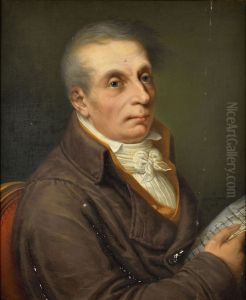 Portrait d'Ignace-Joseph Vanlerberghe de Busigny tenant une lettre