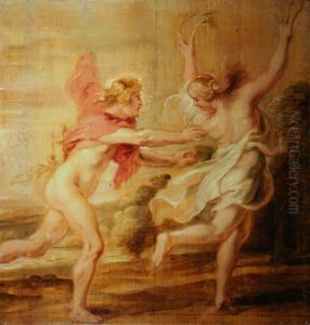 Apollo and Daphne by (studio of) Rubens, Peter Paul