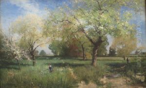 Orchard in Spring by Alfred Wahlberg