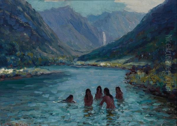 Women bathing, Hawaii - view 1