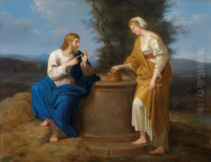 Christ and theSamaritan Woman at the Well by Ferdinand Georg Waldmuller
