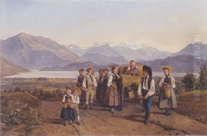 Homecoming from the harvest (On Lake Zug)