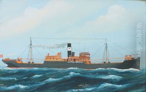 Ship portrait of "Hans Broge". by unknown