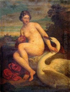 Leda hattyuval by unknown