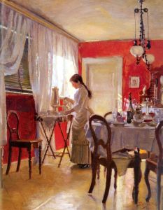 The Dining Room by Peter Ilsted