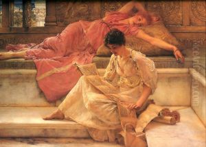 A Favourite Author by Lawrence Alma-Tadema