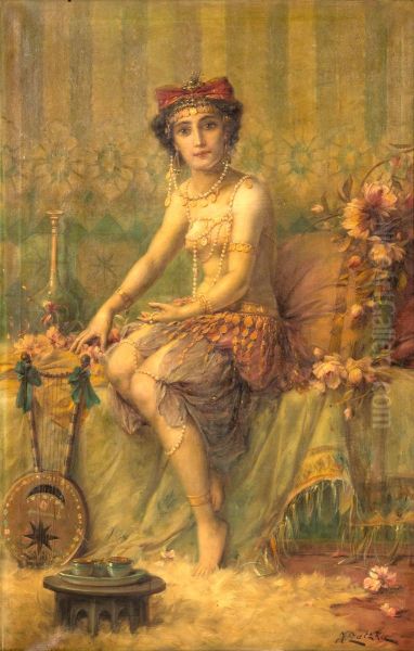 Seated Egyptian Girl - view 1