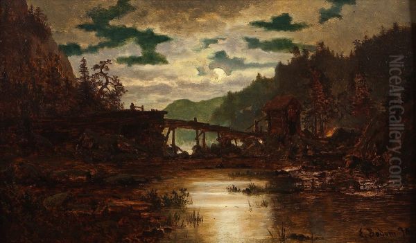 River with sawmill - view 1