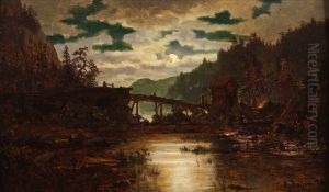 River with sawmill