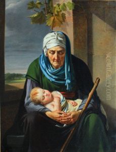 Le Sommeil de l'enfance et celui de la vieillesse by Marie-Guillemine Benoist