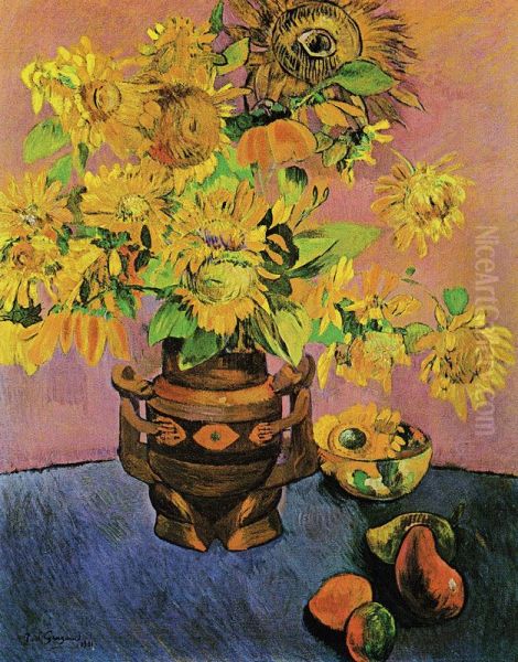 Sunflowers and Mangoes - view 1