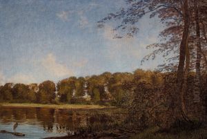 Forest lake at Gurre.