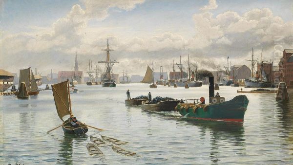 Maritime scene from the harbour of Copenhagen. - view 1