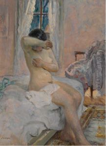Nu assis sur le lit by Henri Lebasque