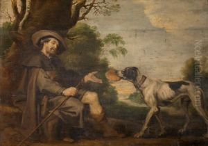 Saint Roch fed by a dog by (studio of) Rubens, Peter Paul