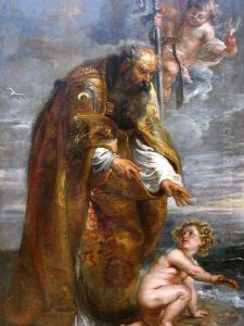 Saint Augustine at the seashore by (studio of) Rubens, Peter Paul