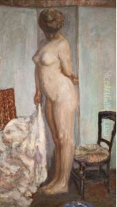 NU EN HAUTEUR (FEMME NUE DEBOUT) by Pierre Bonnard