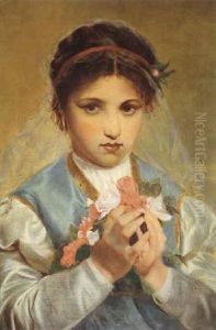 Bambina velata con fiori Bambina velata con fiori