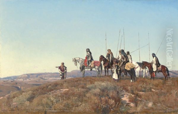 Arab warriors on the lookout - view 1