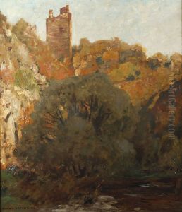 Ruine Manderscheid by Eugen Bracht