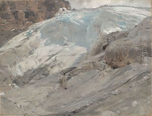 Der Madatschferner am Ortler by Eugen Bracht
