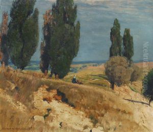 Late summer's day in the heath by Eugen Bracht