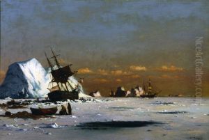 Waiting for theThaw(Arctic Whaling Scene) by William Bradford