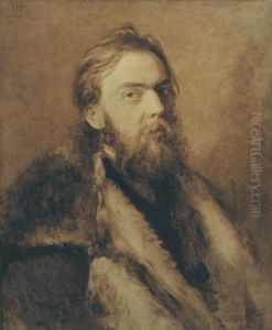 Portrait of Mykola Ivanovich Murashko by Repin Iliya