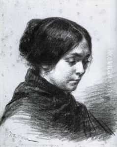 Madame J.-F. Millet (Catherine Lemaire) by Jean-Francois Millet