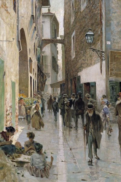 The ghetto of Florence (II) by Telemaco Signorini