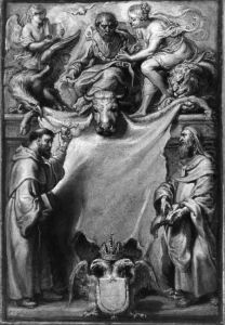 Design for the title-page for Catena Sexaginta Quinque Greaecorum Patrum In S. Lucam