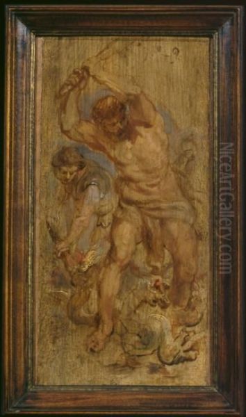 Hercules and the hydra (Ovid, Metamorphoses, IX, 69-74) - view 1