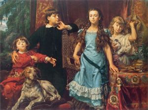 Portrait of the artist's four children Portrait of the artist's four children