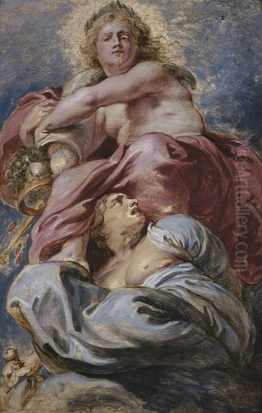 Bounty of James I Triumphing over Avarice - view 1