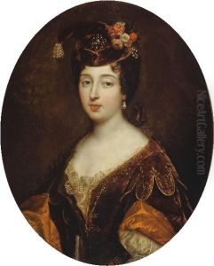 Portrait de Marie-Therese Bourbon, princesse de Conti (1666-1732) Portrait de Marie-Therese Bourbon, princesse de Conti (1666-1732)