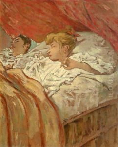 Bambini colti nel sonno by Telemaco Signorini