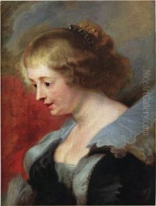 Portrait of Helena Fourment (1614-1673) by (studio of) Rubens, Peter Paul