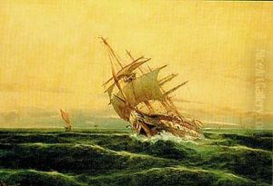 Boat in rough waters