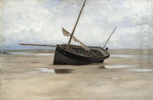 Boat on Shore by August Hagborg