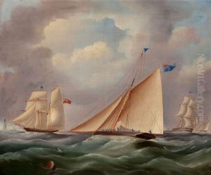 Boats at Sail by British School