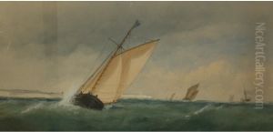 Boats off a Coast by Charles Foot Tayler