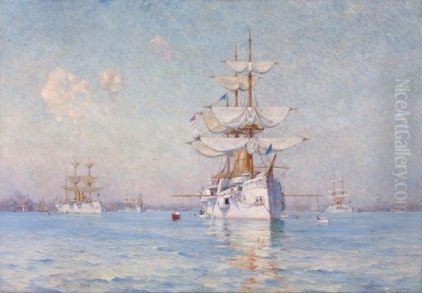 Peace (The White Squadron in Boston Harbor) - view 1