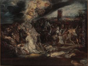 The martyrdom of Saint Ursula and her friends by (studio of) Rubens, Peter Paul