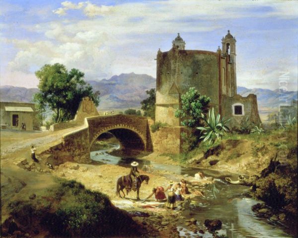 El puente de san Antonio en el camino de San Angel, junto a Panzacola - view 1