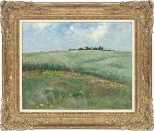 Sunny Field by Louis Gustave Cambier